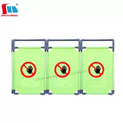 Folding Green Cloth Plastic Traffic barrier